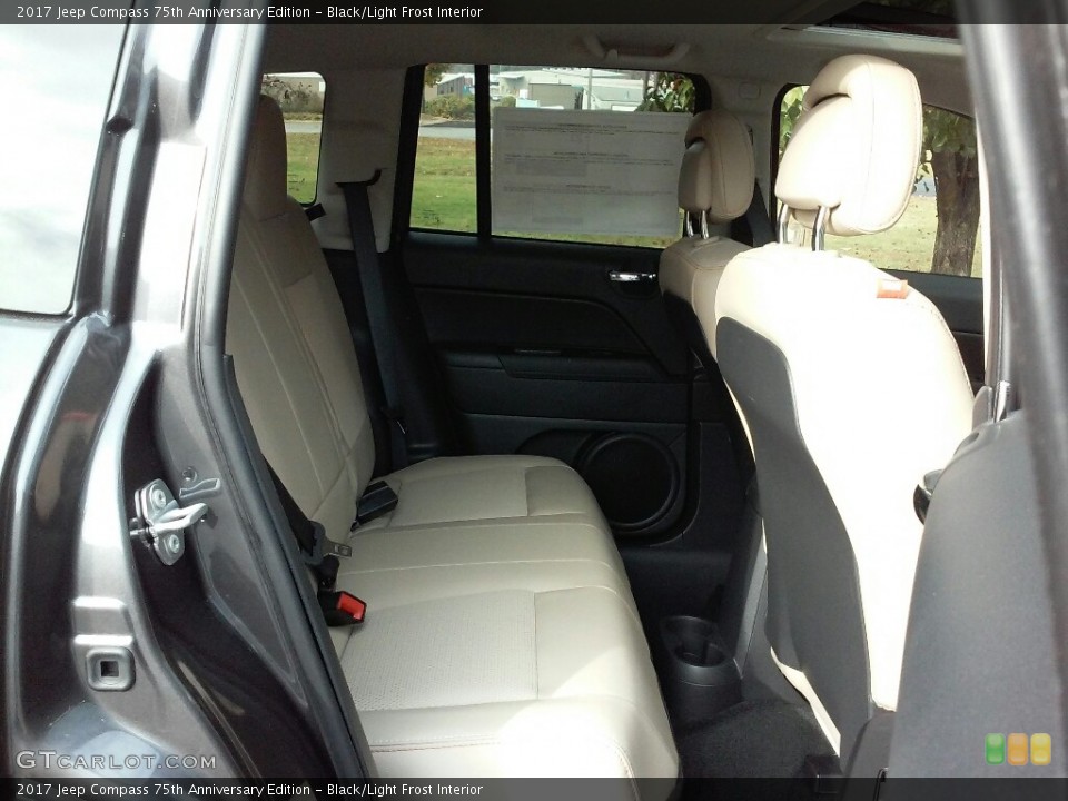 Black/Light Frost Interior Rear Seat for the 2017 Jeep Compass 75th Anniversary Edition #116885197