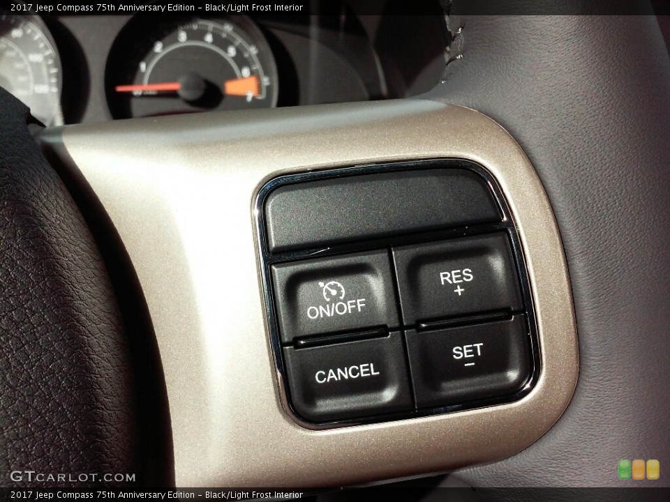 Black/Light Frost Interior Controls for the 2017 Jeep Compass 75th Anniversary Edition #116885315