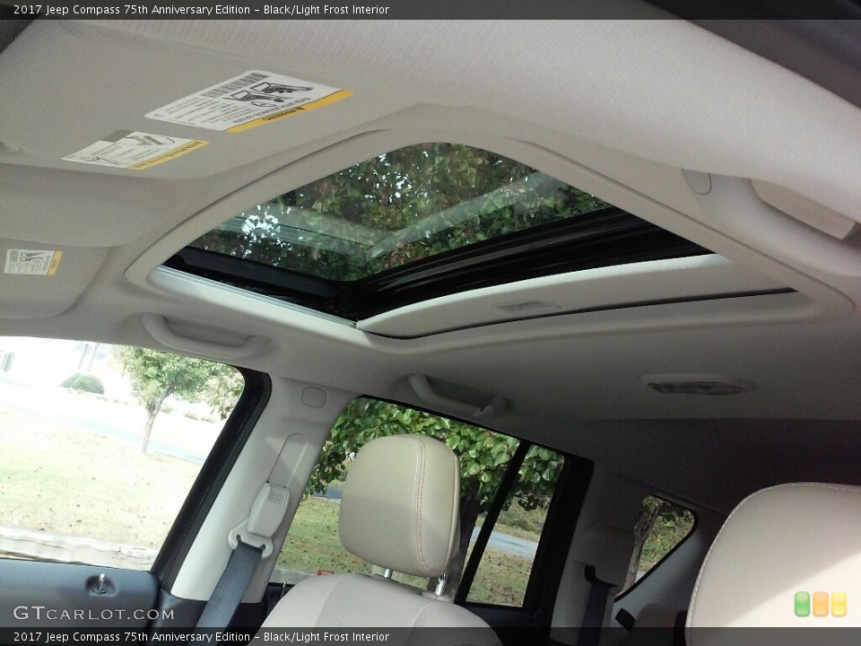 Black/Light Frost Interior Sunroof for the 2017 Jeep Compass 75th Anniversary Edition #116885462