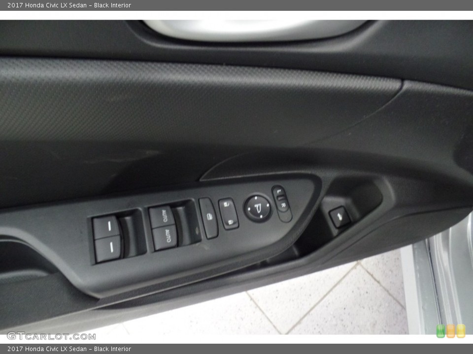 Black Interior Controls for the 2017 Honda Civic LX Sedan #116885936