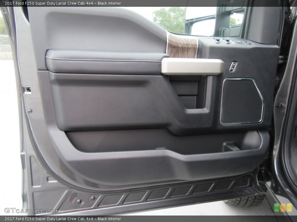 Black Interior Door Panel for the 2017 Ford F250 Super Duty Lariat Crew Cab 4x4 #116886587