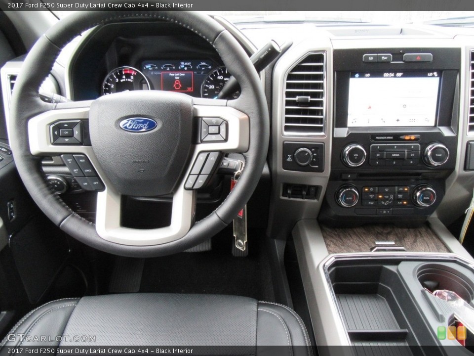 Black Interior Dashboard for the 2017 Ford F250 Super Duty Lariat Crew Cab 4x4 #116886701