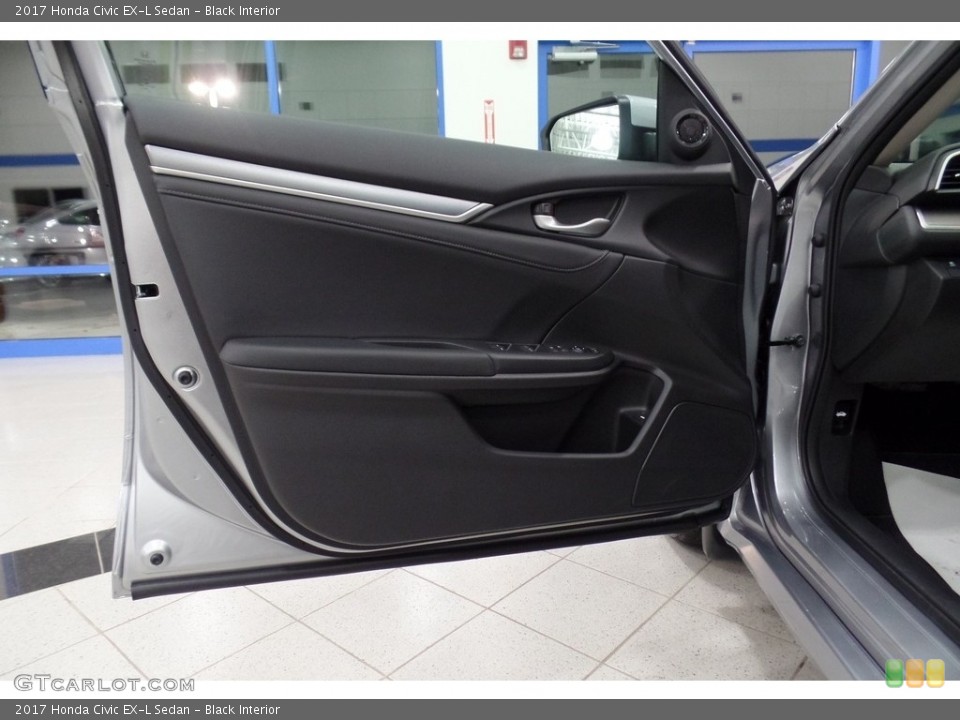 Black Interior Door Panel for the 2017 Honda Civic EX-L Sedan #116887085
