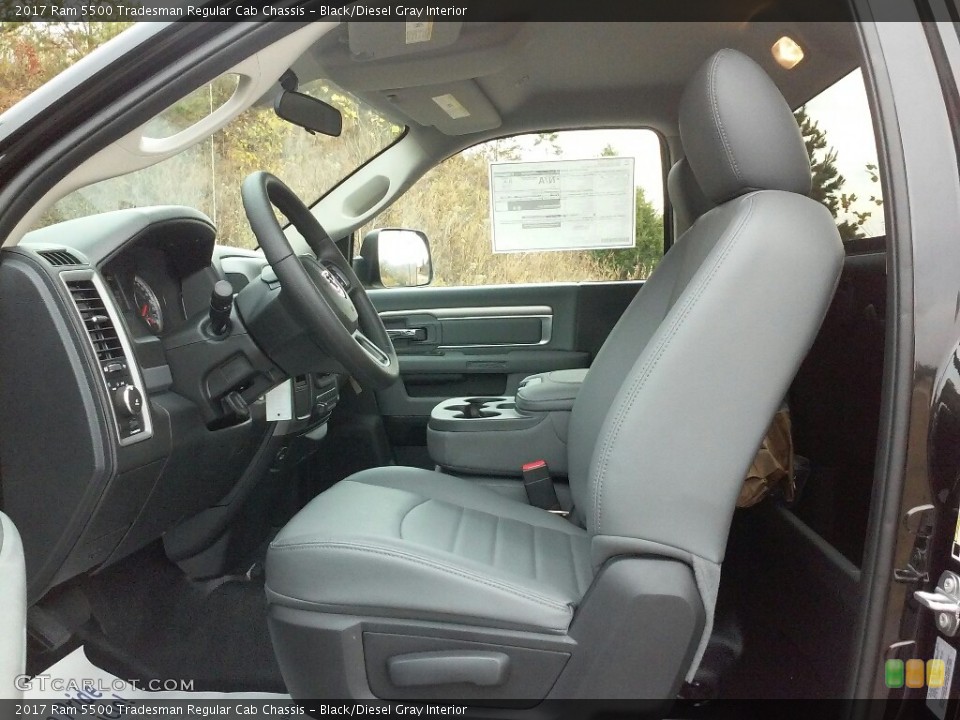 Black/Diesel Gray Interior Photo for the 2017 Ram 5500 Tradesman Regular Cab Chassis #116887181