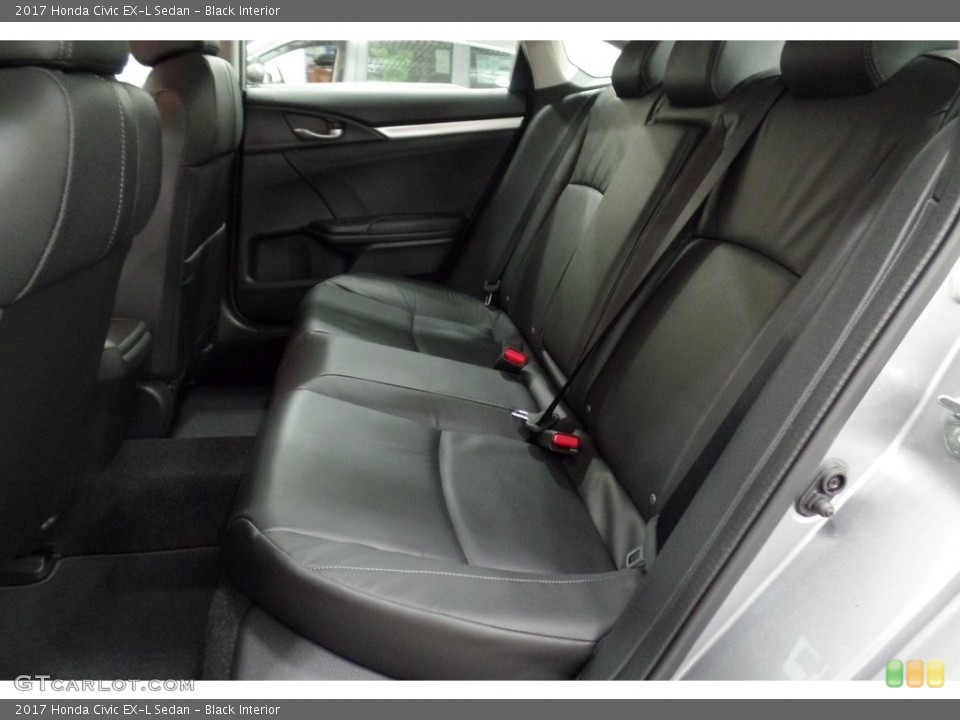 Black Interior Rear Seat for the 2017 Honda Civic EX-L Sedan #116887199