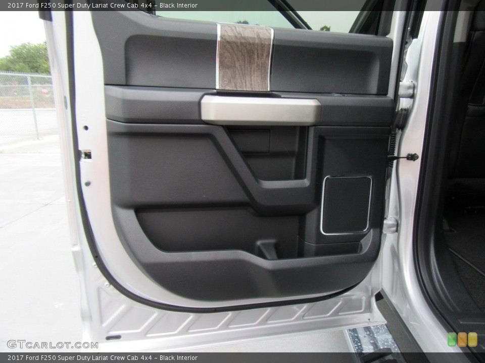 Black Interior Door Panel for the 2017 Ford F250 Super Duty Lariat Crew Cab 4x4 #116887556