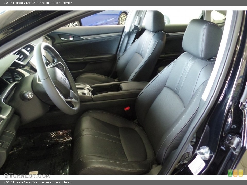 Black Interior Front Seat for the 2017 Honda Civic EX-L Sedan #116887883