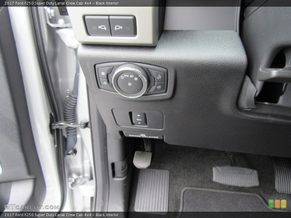 Black Interior Controls for the 2017 Ford F250 Super Duty Lariat Crew Cab 4x4 #116887982