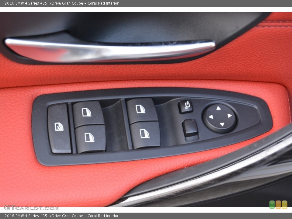 Coral Red Interior Controls for the 2016 BMW 4 Series 435i xDrive Gran Coupe #116888444
