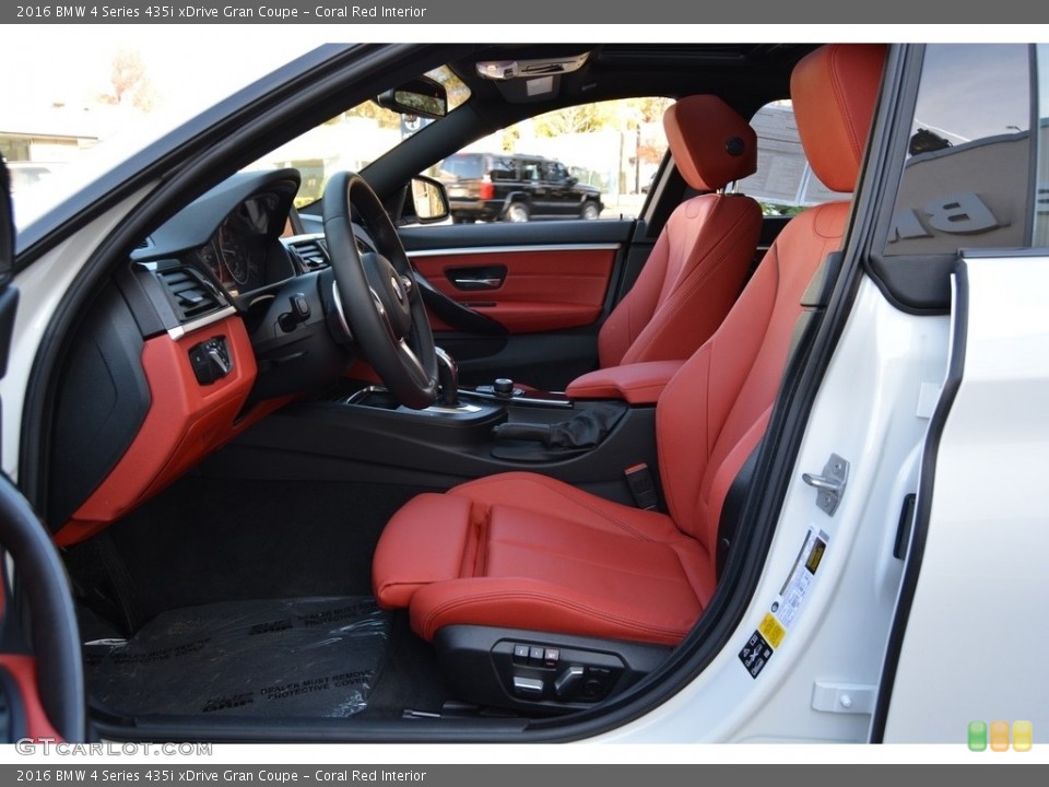 Coral Red Interior Front Seat for the 2016 BMW 4 Series 435i xDrive Gran Coupe #116888510