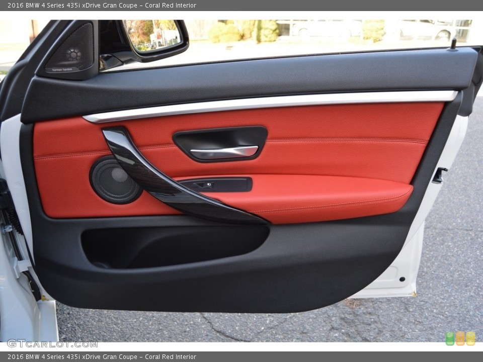 Coral Red Interior Door Panel for the 2016 BMW 4 Series 435i xDrive Gran Coupe #116888831