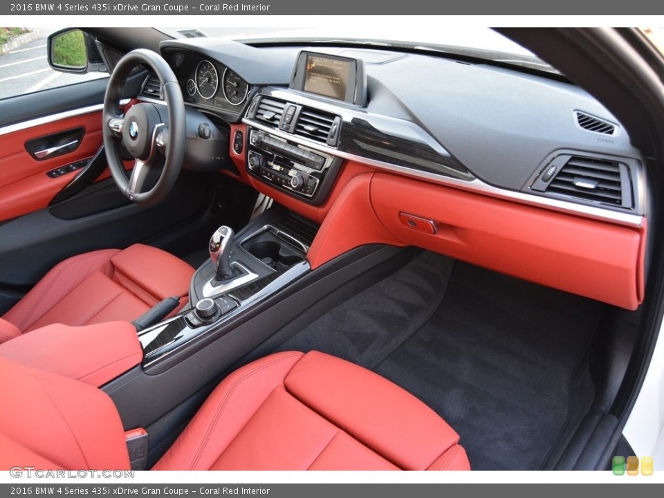 Coral Red Interior Dashboard for the 2016 BMW 4 Series 435i xDrive Gran Coupe #116888852