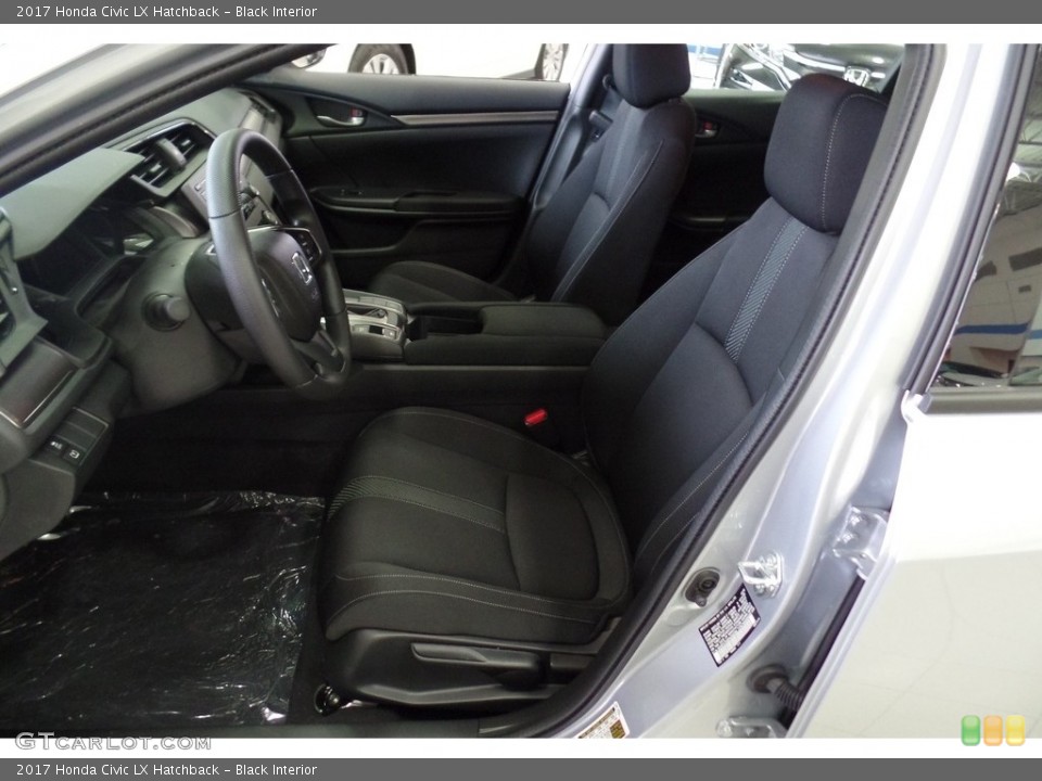 Black Interior Front Seat for the 2017 Honda Civic LX Hatchback #116889419
