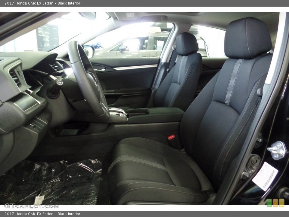 Black Interior Front Seat for the 2017 Honda Civic EX Sedan #116891240