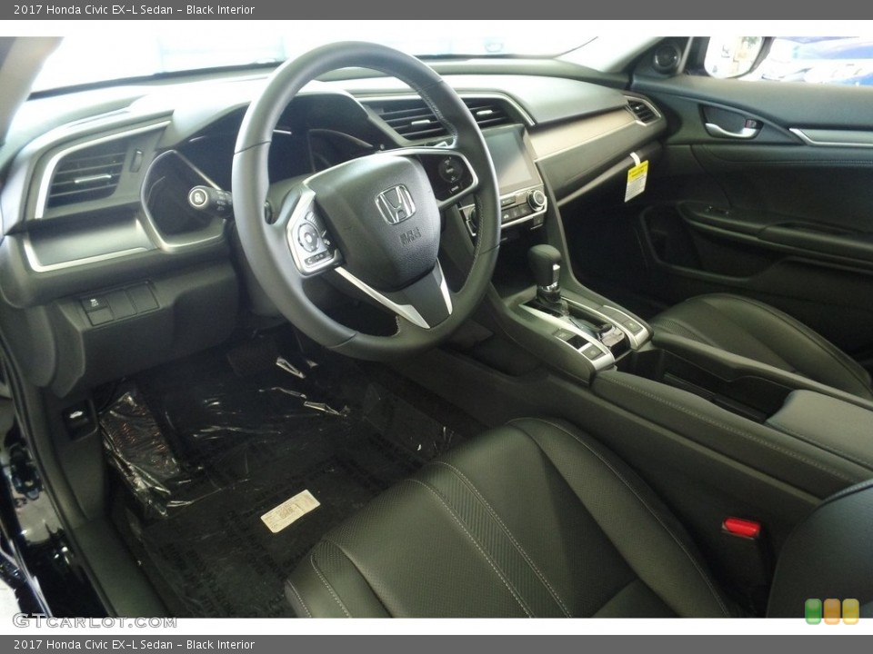 Black Interior Photo for the 2017 Honda Civic EX-L Sedan #116894471