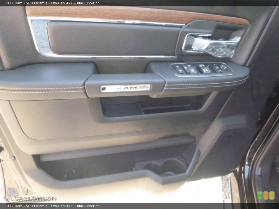Black Interior Door Panel for the 2017 Ram 2500 Laramie Crew Cab 4x4 #116895632