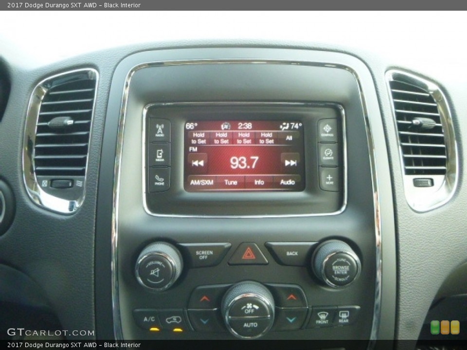 Black Interior Controls for the 2017 Dodge Durango SXT AWD #116896058