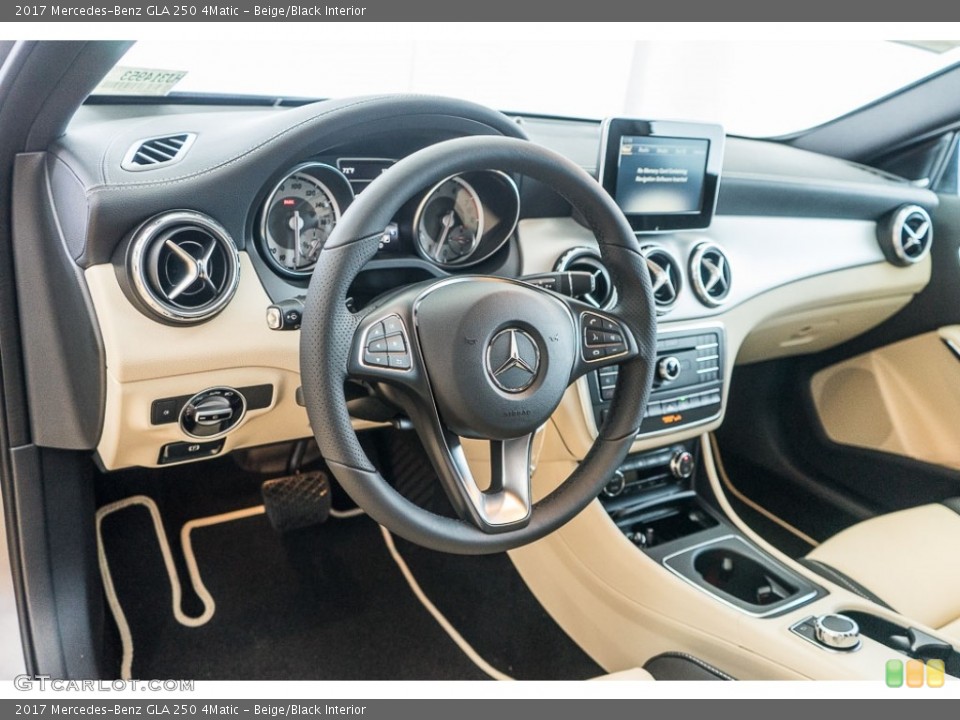 Beige/Black Interior Dashboard for the 2017 Mercedes-Benz GLA 250 4Matic #116897111