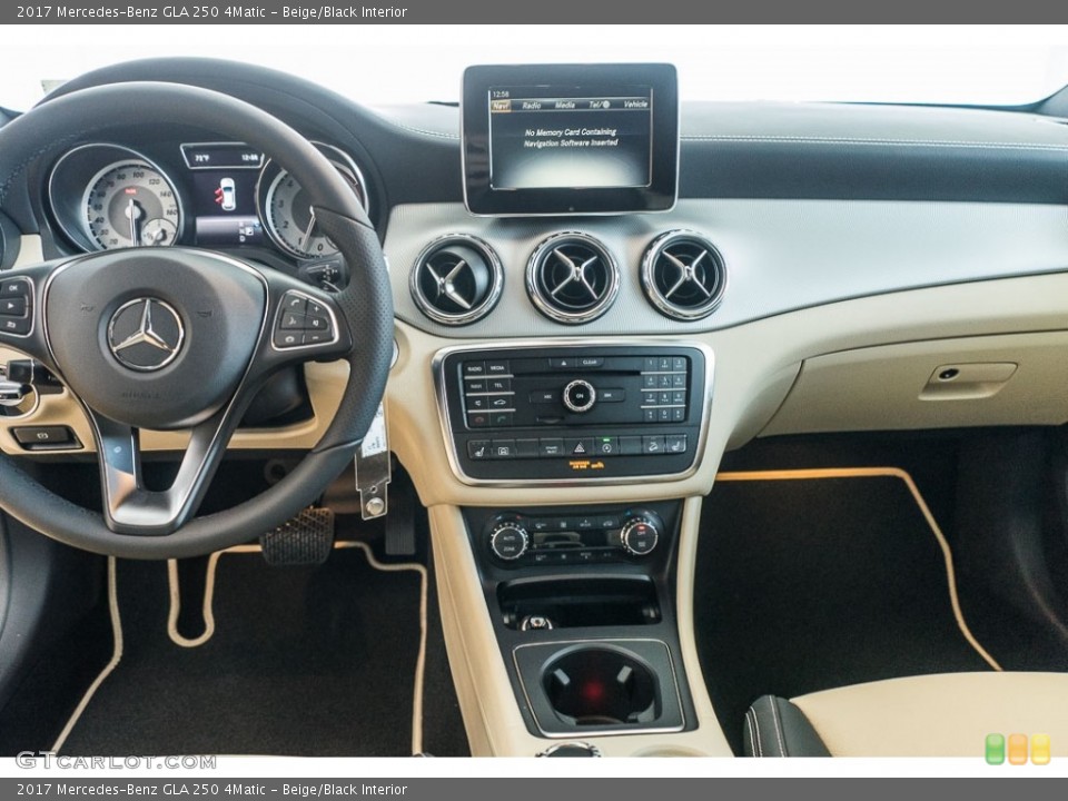 Beige/Black Interior Dashboard for the 2017 Mercedes-Benz GLA 250 4Matic #116897129