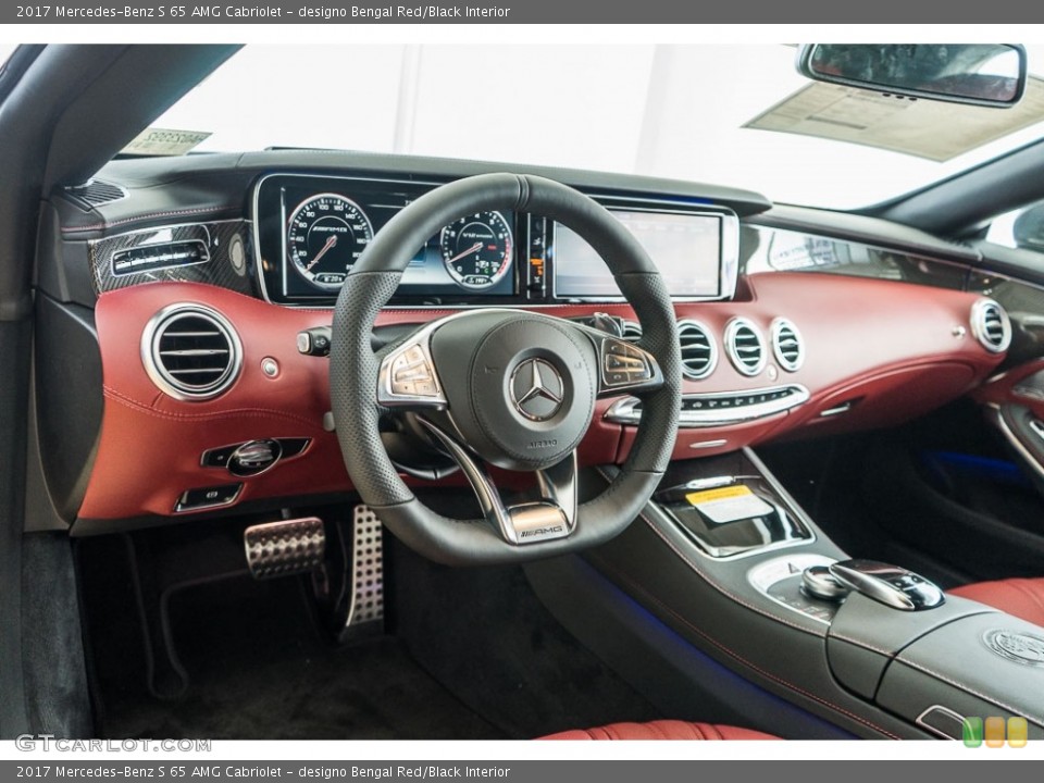designo Bengal Red/Black Interior Dashboard for the 2017 Mercedes-Benz S 65 AMG Cabriolet #116897627