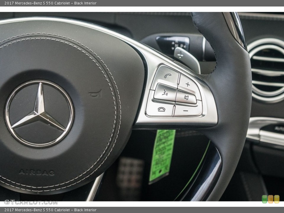 Black Interior Controls for the 2017 Mercedes-Benz S 550 Cabriolet #116897768