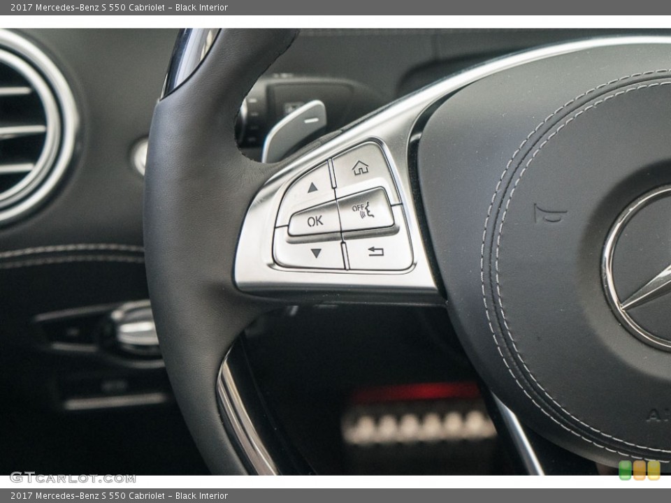 Black Interior Controls for the 2017 Mercedes-Benz S 550 Cabriolet #116897774
