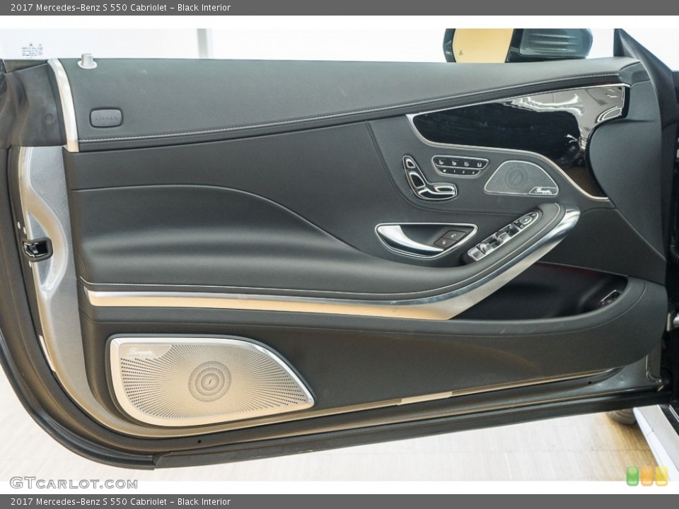 Black Interior Door Panel for the 2017 Mercedes-Benz S 550 Cabriolet #116897807