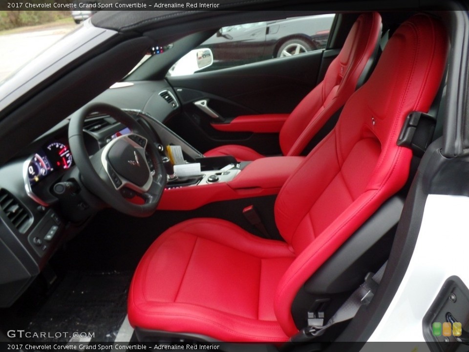 Adrenaline Red Interior Front Seat for the 2017 Chevrolet Corvette Grand Sport Convertible #116899457