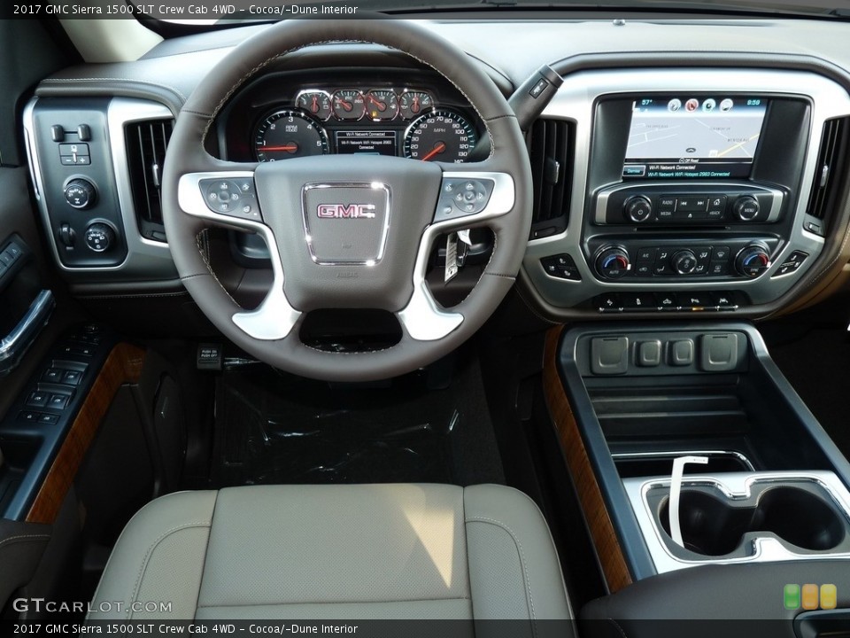 Cocoa/­Dune Interior Dashboard for the 2017 GMC Sierra 1500 SLT Crew Cab 4WD #116900435