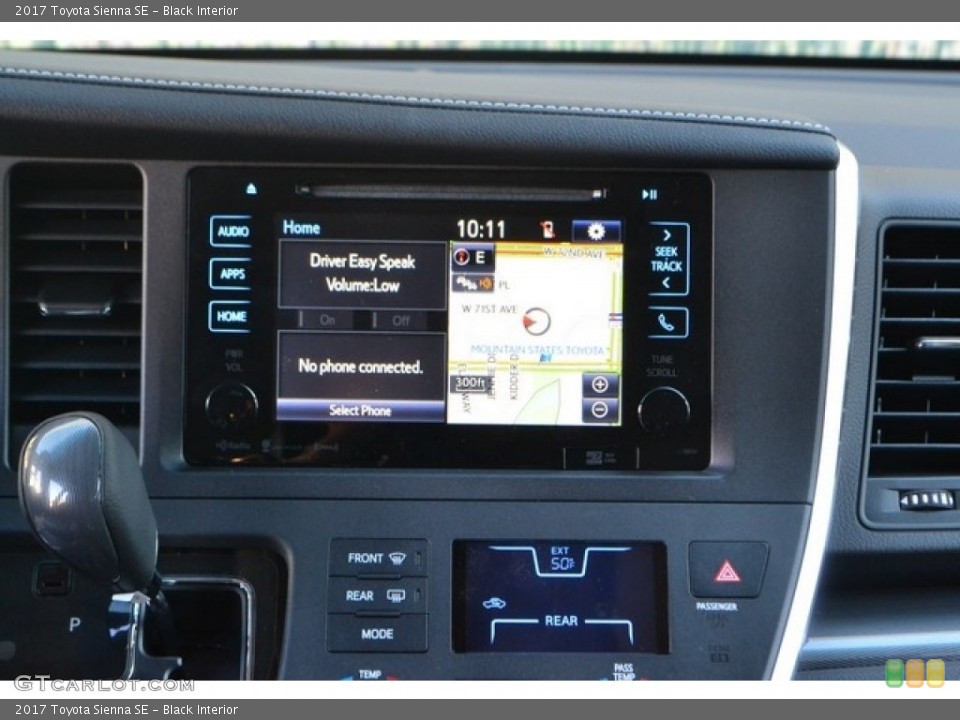 Black Interior Navigation for the 2017 Toyota Sienna SE #116902295