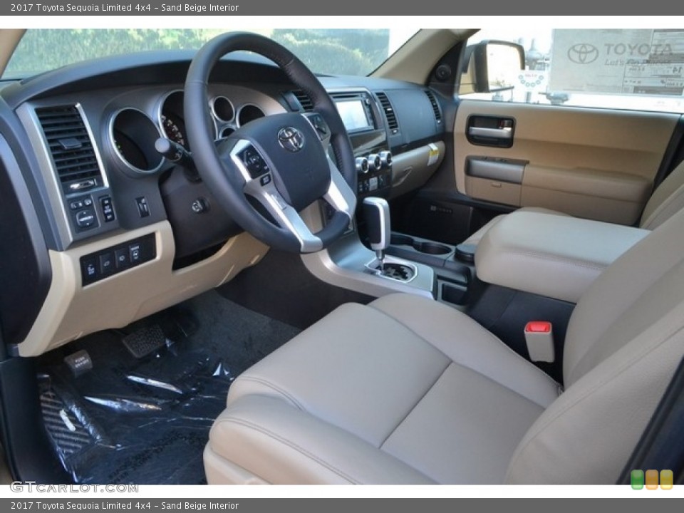 Sand Beige Interior Photo for the 2017 Toyota Sequoia Limited 4x4 #116902832
