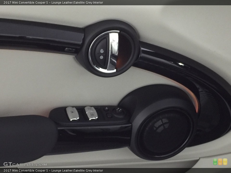 Lounge Leather/Satellite Grey Interior Controls for the 2017 Mini Convertible Cooper S #116905121