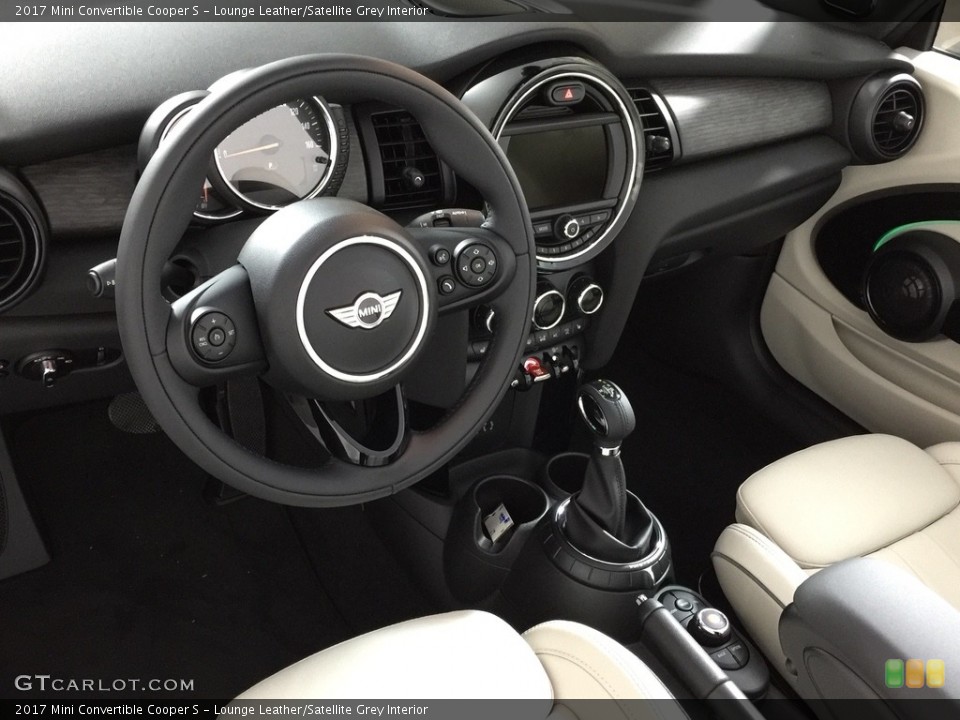 Lounge Leather/Satellite Grey 2017 Mini Convertible Interiors