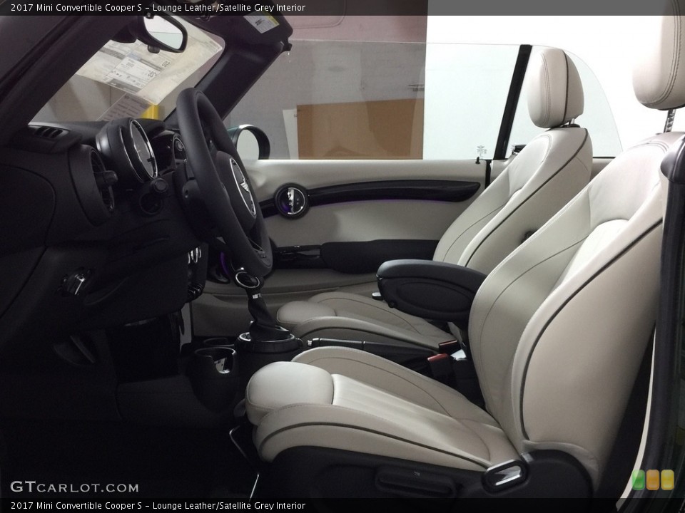 Lounge Leather/Satellite Grey Interior Front Seat for the 2017 Mini Convertible Cooper S #116905172