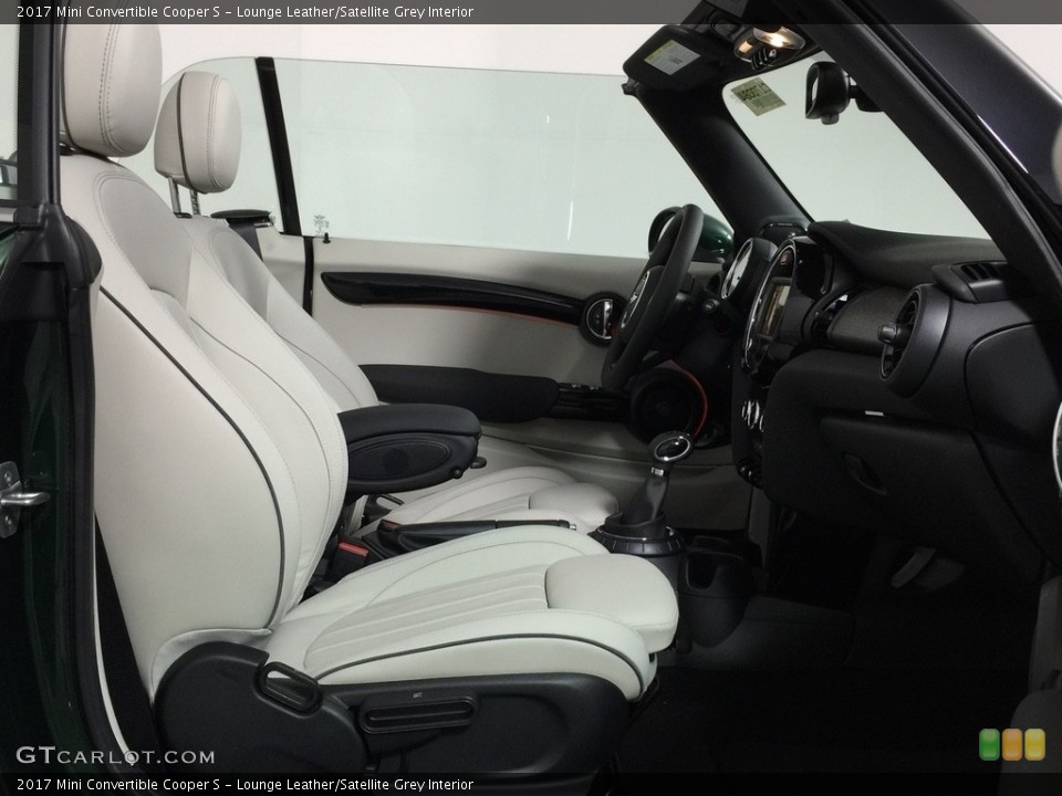 Lounge Leather/Satellite Grey Interior Front Seat for the 2017 Mini Convertible Cooper S #116905201