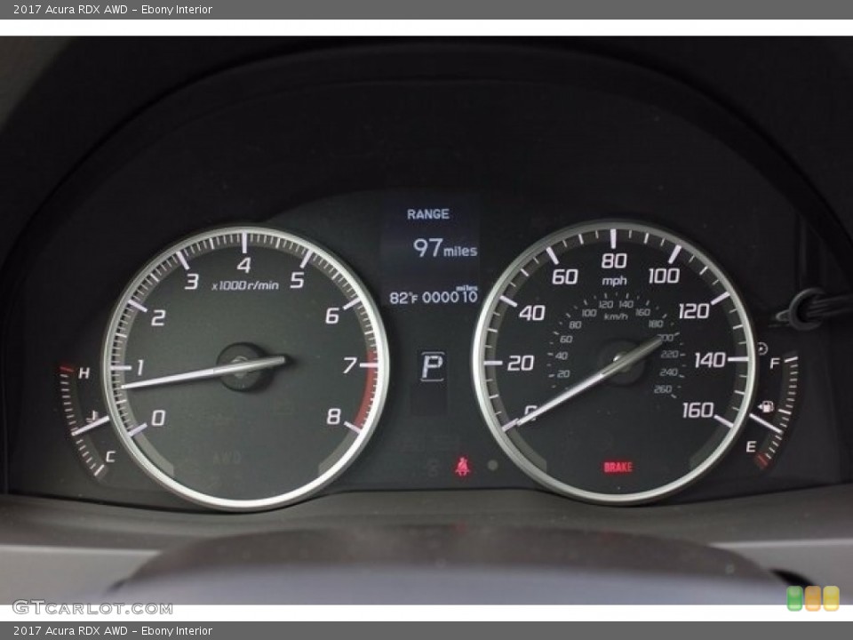 Ebony Interior Gauges for the 2017 Acura RDX AWD #116905304