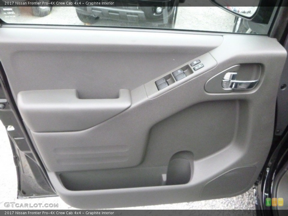 Graphite Interior Door Panel for the 2017 Nissan Frontier Pro-4X Crew Cab 4x4 #116905487