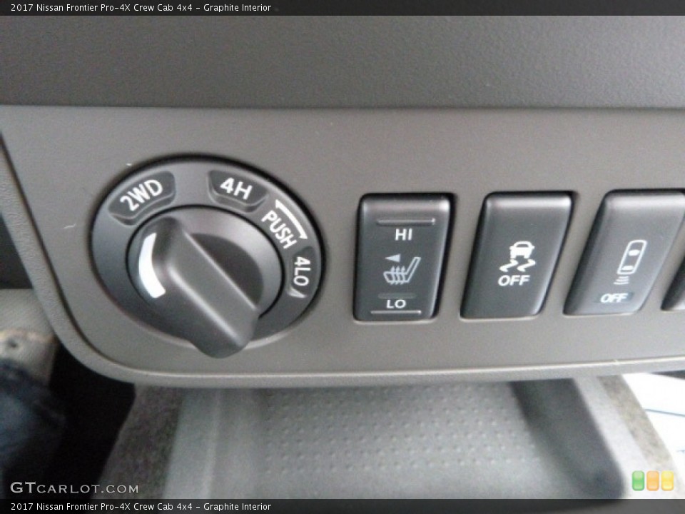 Graphite Interior Controls for the 2017 Nissan Frontier Pro-4X Crew Cab 4x4 #116905577