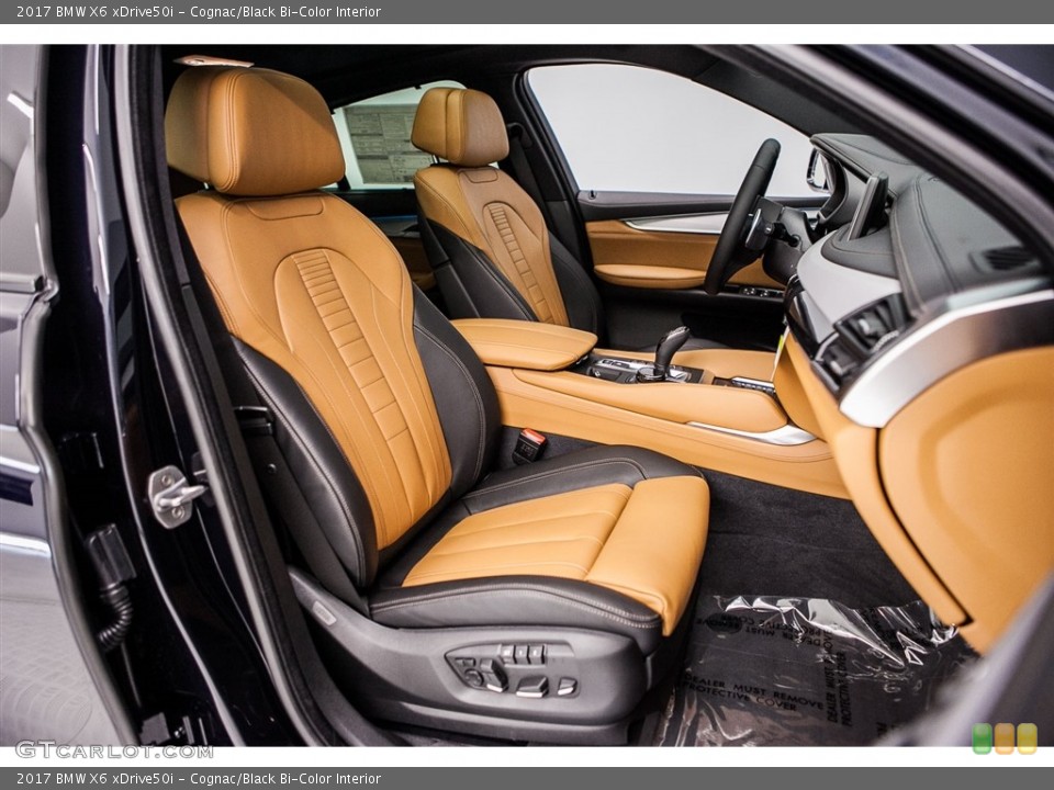 Cognac/Black Bi-Color Interior Photo for the 2017 BMW X6 xDrive50i #116905802