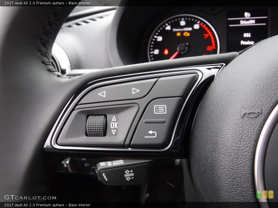 Black Interior Controls for the 2017 Audi A3 2.0 Premium quttaro #116906357