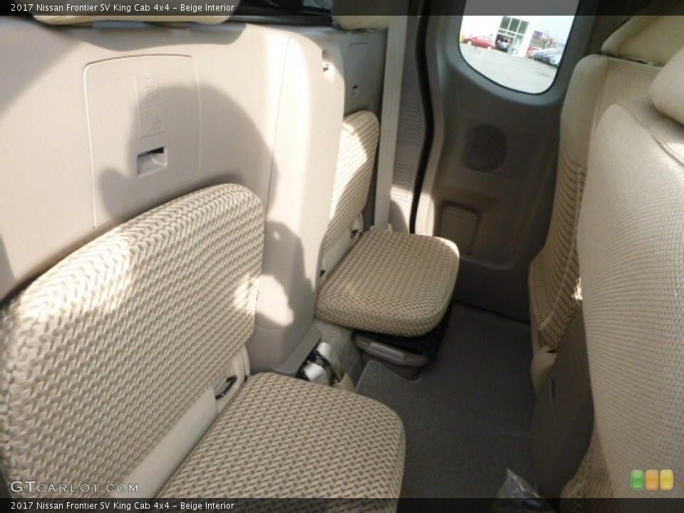 Beige Interior Rear Seat for the 2017 Nissan Frontier SV King Cab 4x4 #116906615