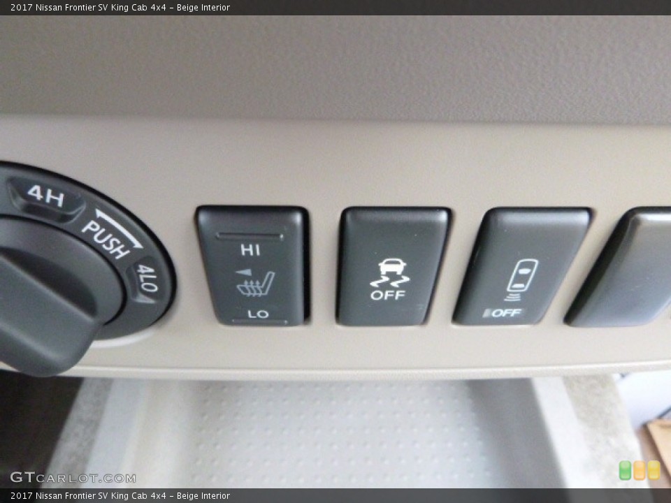 Beige Interior Controls for the 2017 Nissan Frontier SV King Cab 4x4 #116906894