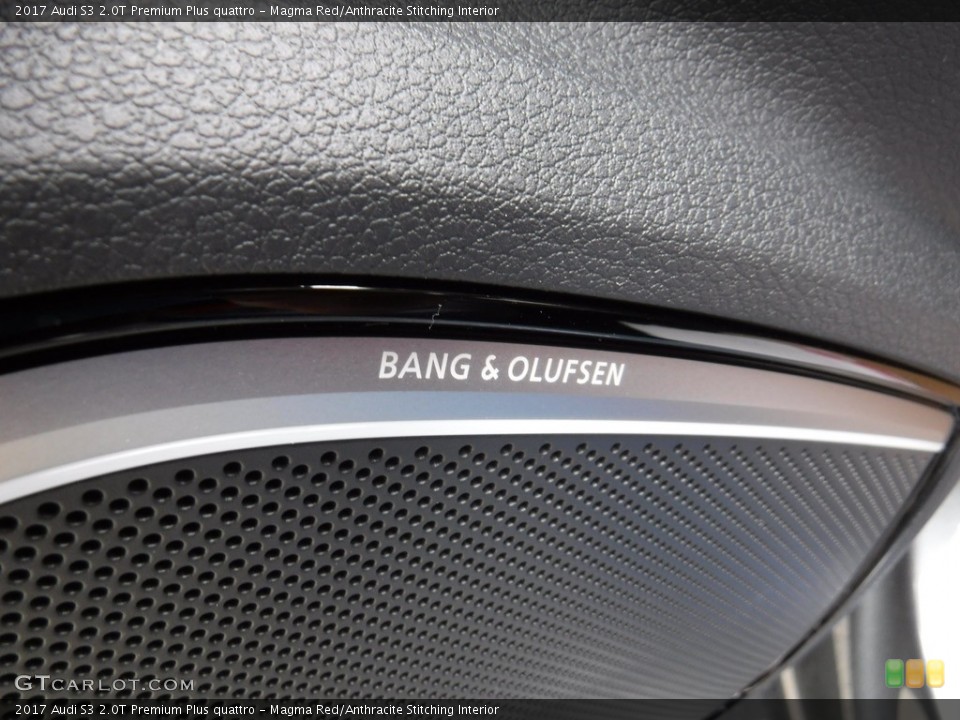 Magma Red/Anthracite Stitching Interior Audio System for the 2017 Audi S3 2.0T Premium Plus quattro #116906996