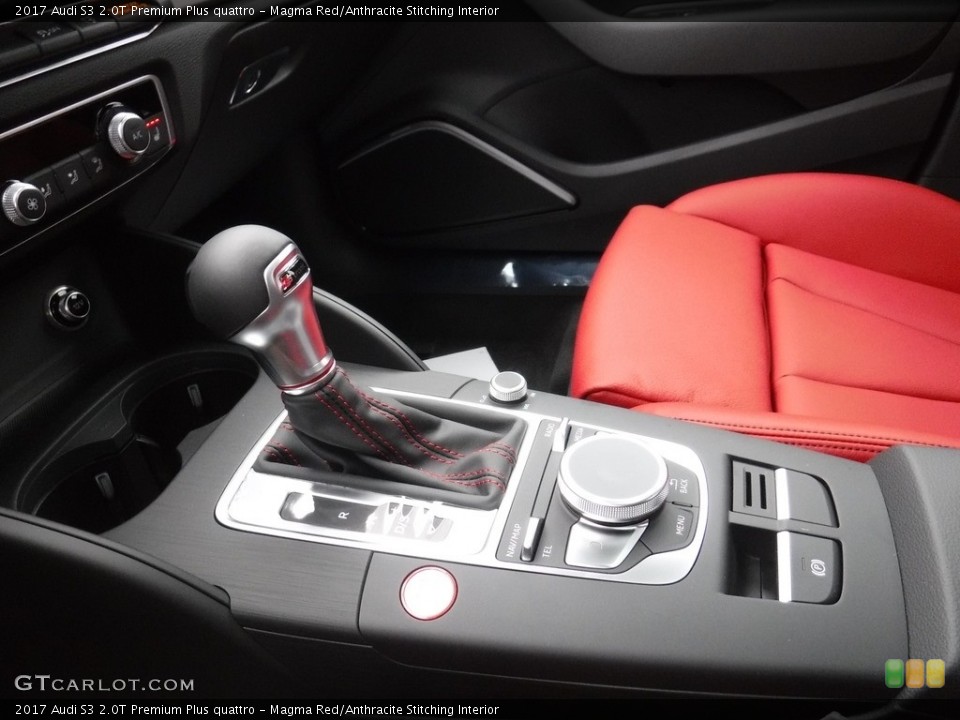 Magma Red/Anthracite Stitching Interior Transmission for the 2017 Audi S3 2.0T Premium Plus quattro #116907206