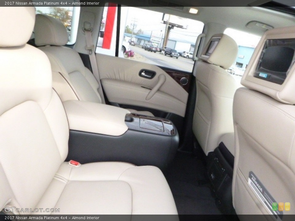 Almond Interior Rear Seat for the 2017 Nissan Armada Platinum 4x4 #116908844