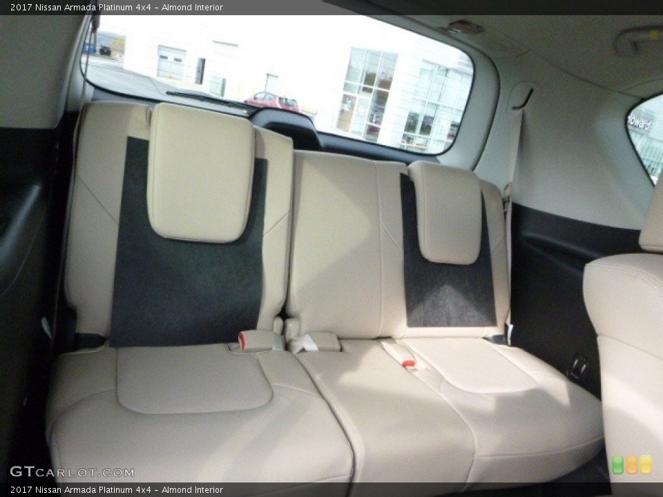 Almond Interior Rear Seat for the 2017 Nissan Armada Platinum 4x4 #116908868