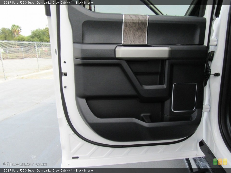 Black Interior Door Panel for the 2017 Ford F250 Super Duty Lariat Crew Cab 4x4 #116910527