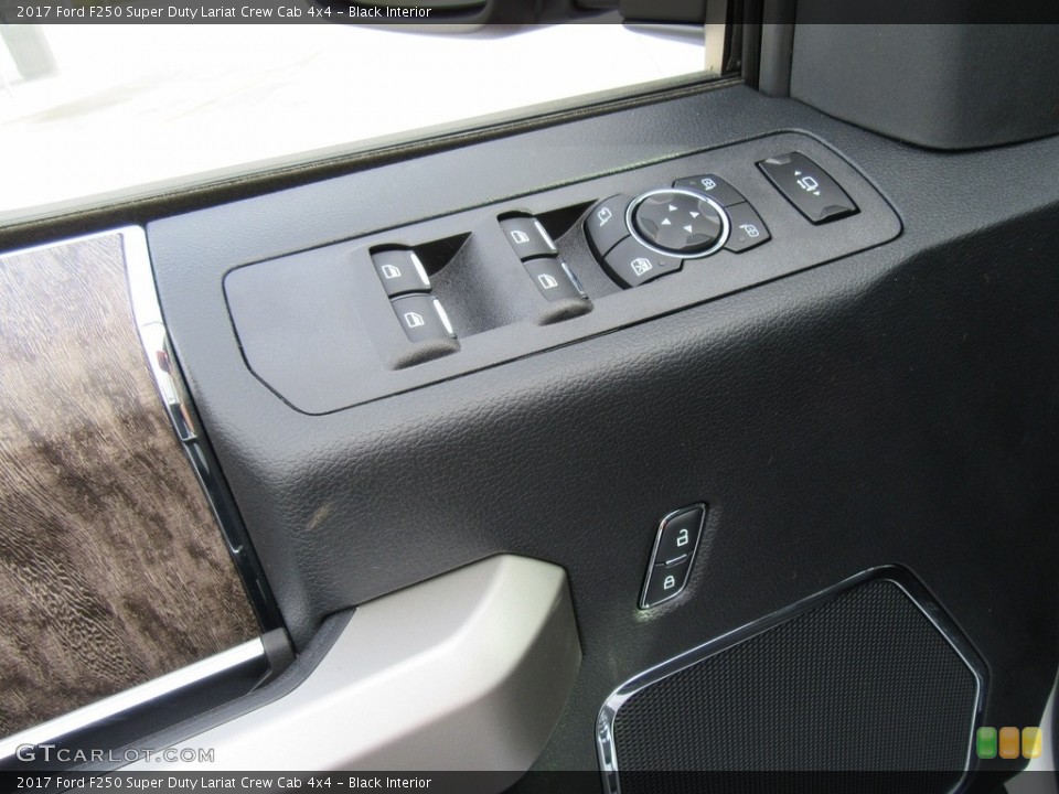 Black Interior Controls for the 2017 Ford F250 Super Duty Lariat Crew Cab 4x4 #116910602