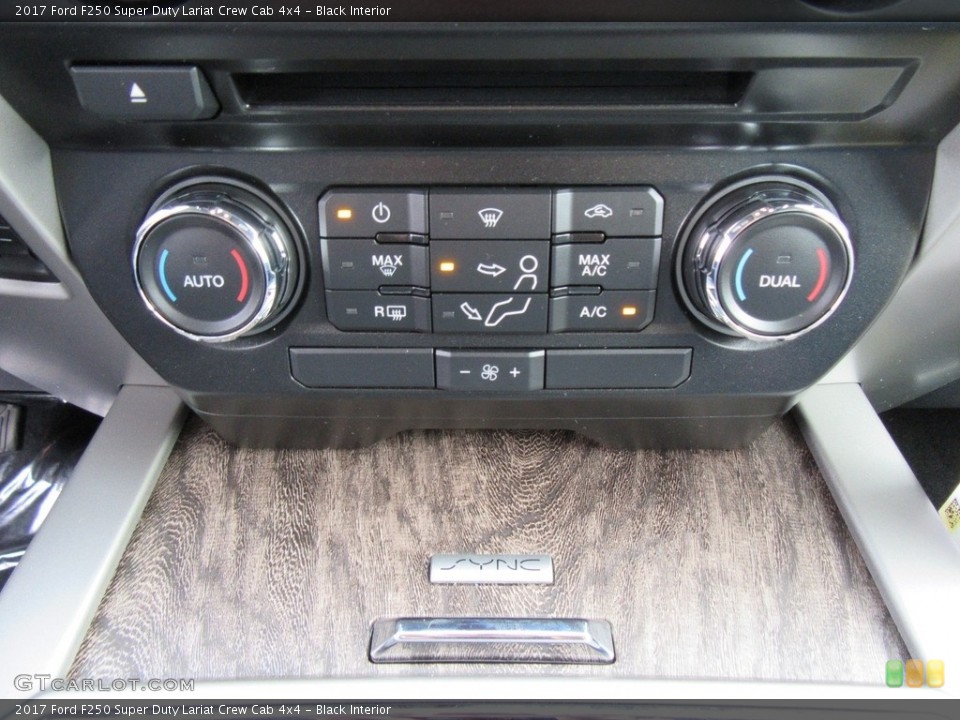 Black Interior Controls for the 2017 Ford F250 Super Duty Lariat Crew Cab 4x4 #116910794