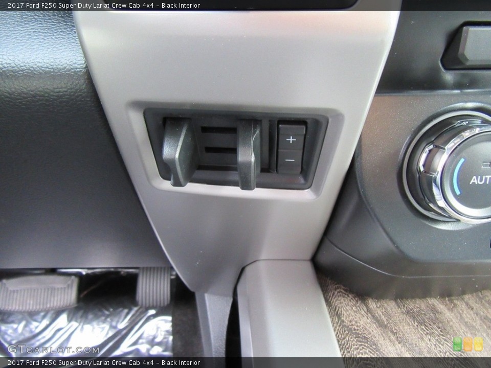 Black Interior Controls for the 2017 Ford F250 Super Duty Lariat Crew Cab 4x4 #116910860